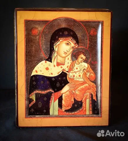 Подарочная икона Божией матери "Коневская" дерево