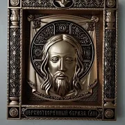 Подарочная резная икона Спас Нерукотворный — фотография 6