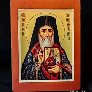Икона деревянная "Святитель Нектарий Эгинский" в подарок — фотография 5
