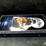 Нарды под стеклом «Корабль Призрак» в подарок — фотография 7
