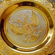Декоративная тарелка "Гербовая". Златоуст — необычный подарок — фотография 2