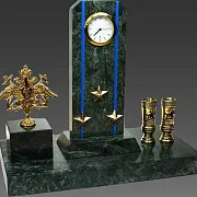 Часы «Погон» с гербом ВМФ и подставками — красивый подарок — фотография 2