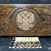 Резные деревянные нарды «Держава» — необычный подарок — фотография 9