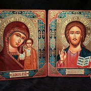 Венчальная пара. Казанская Богоматерь и Вседержите — необычный подарок — фотография 1