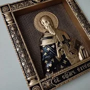Подарочная резная икона Священномученик Евгений — фотография 5