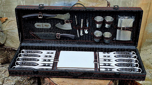 Подарочный набор шампуров в кейсе «Биг Блэк»