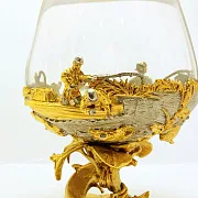 На память: Бокал для коньяка "Рыбка" — фотография 2