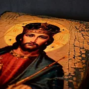 Подарочная икона под старину "Христос Вседержитель" — фотография 6