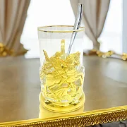 На память: Латунный подстаканник «Георгий Победоносец» — фотография 1