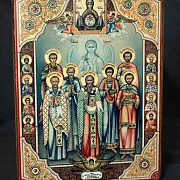 Икона "Собор целителей, чудотворцев " — красивый подарок — фотография 1