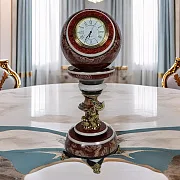 Подарочные сувенирные настольные часы «Антистресс» из лемезита — фотография 1