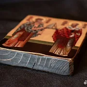 На память: Иконка "Св. Николая и Спиридона" Дорожная — фотография 3