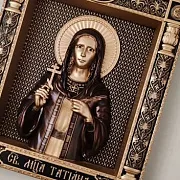 Икона резная Святая Татьяна — оригинальный подарок — фотография 6