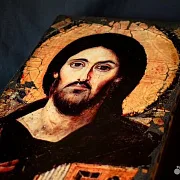 Икона деревянная " Спас Синайский" — оригинальный подарок — фотография 7